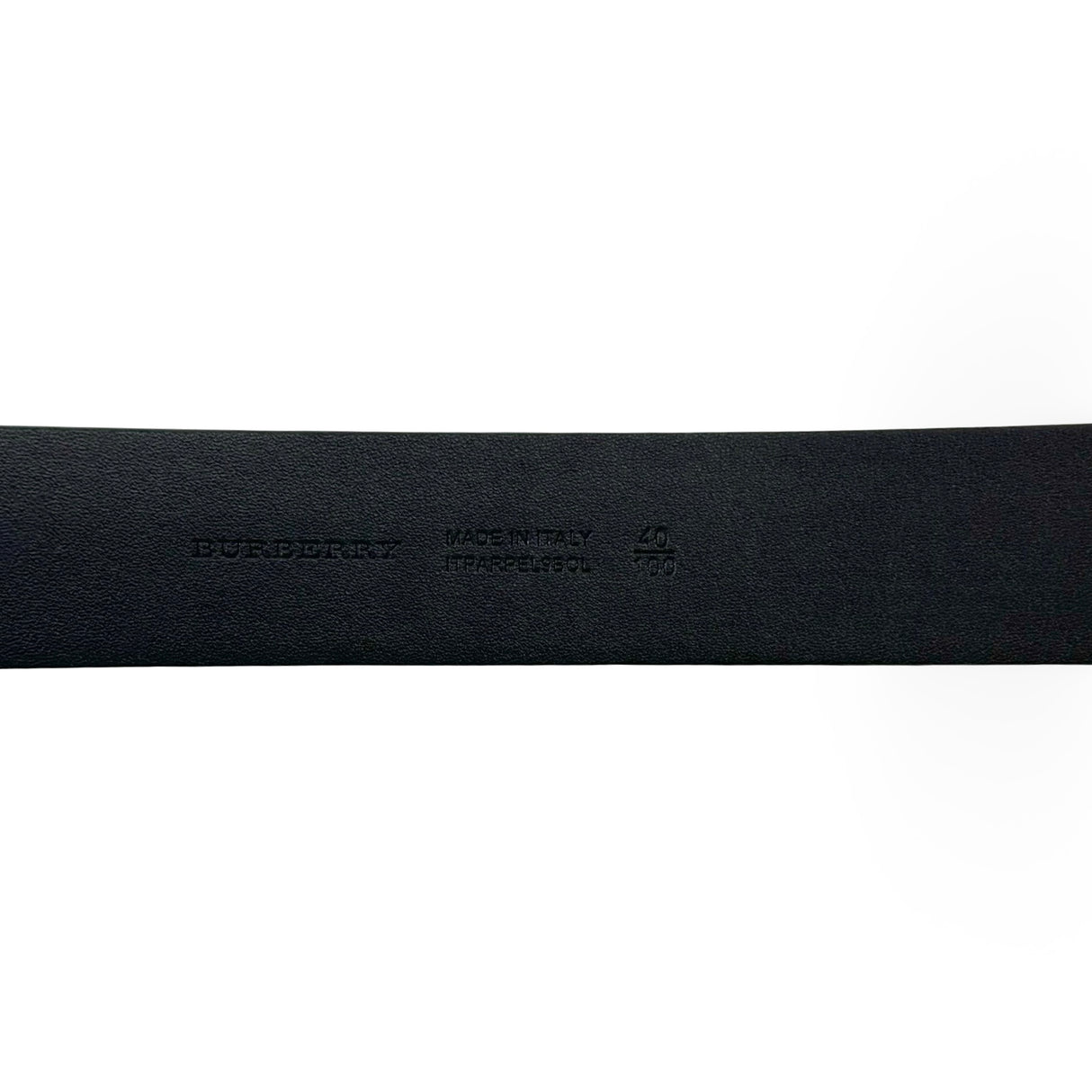 BURBERRY: Leather Luke Belt