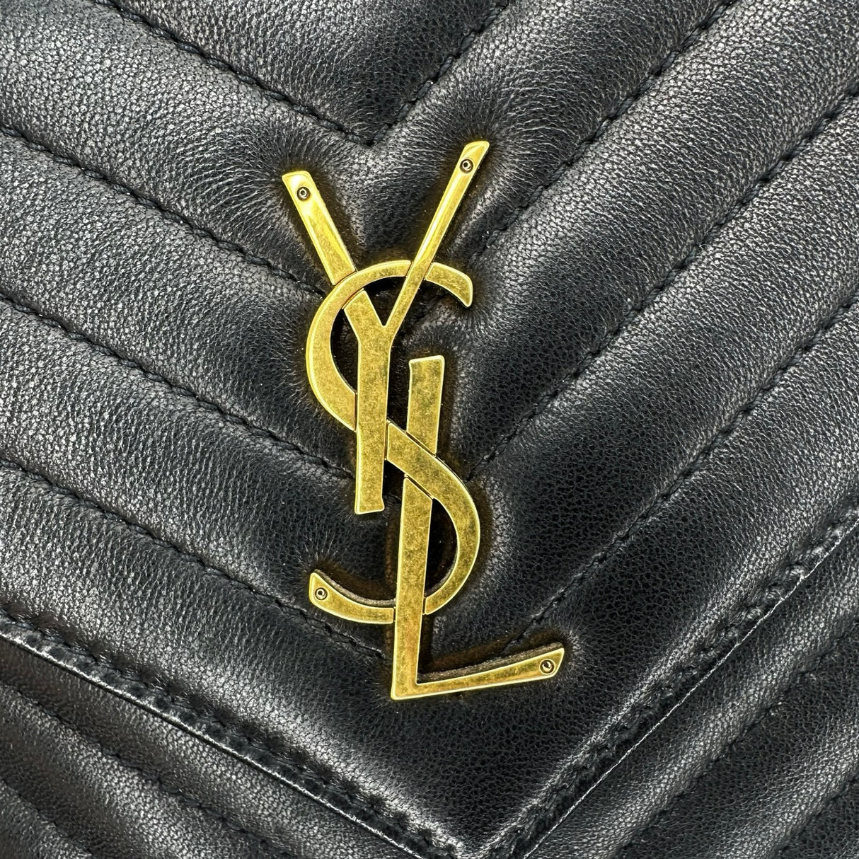 SAINT LAURENT: Chevron Quilted Lambskin Joe Backpack