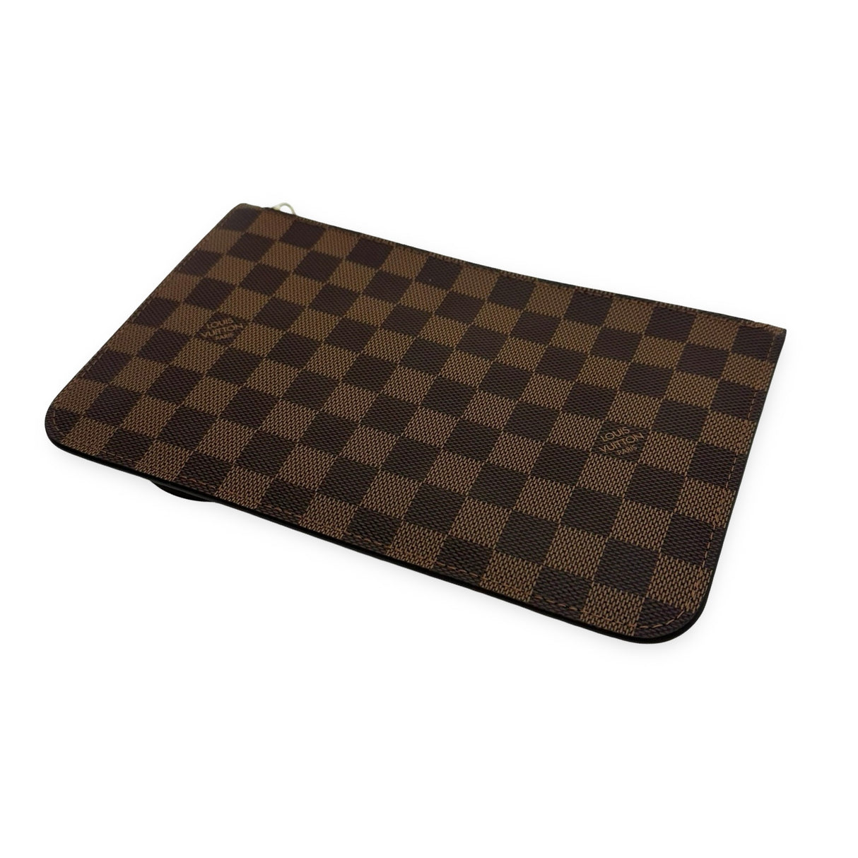 LOUIS VUITTON: Damier Ebene Neverfull Pochette