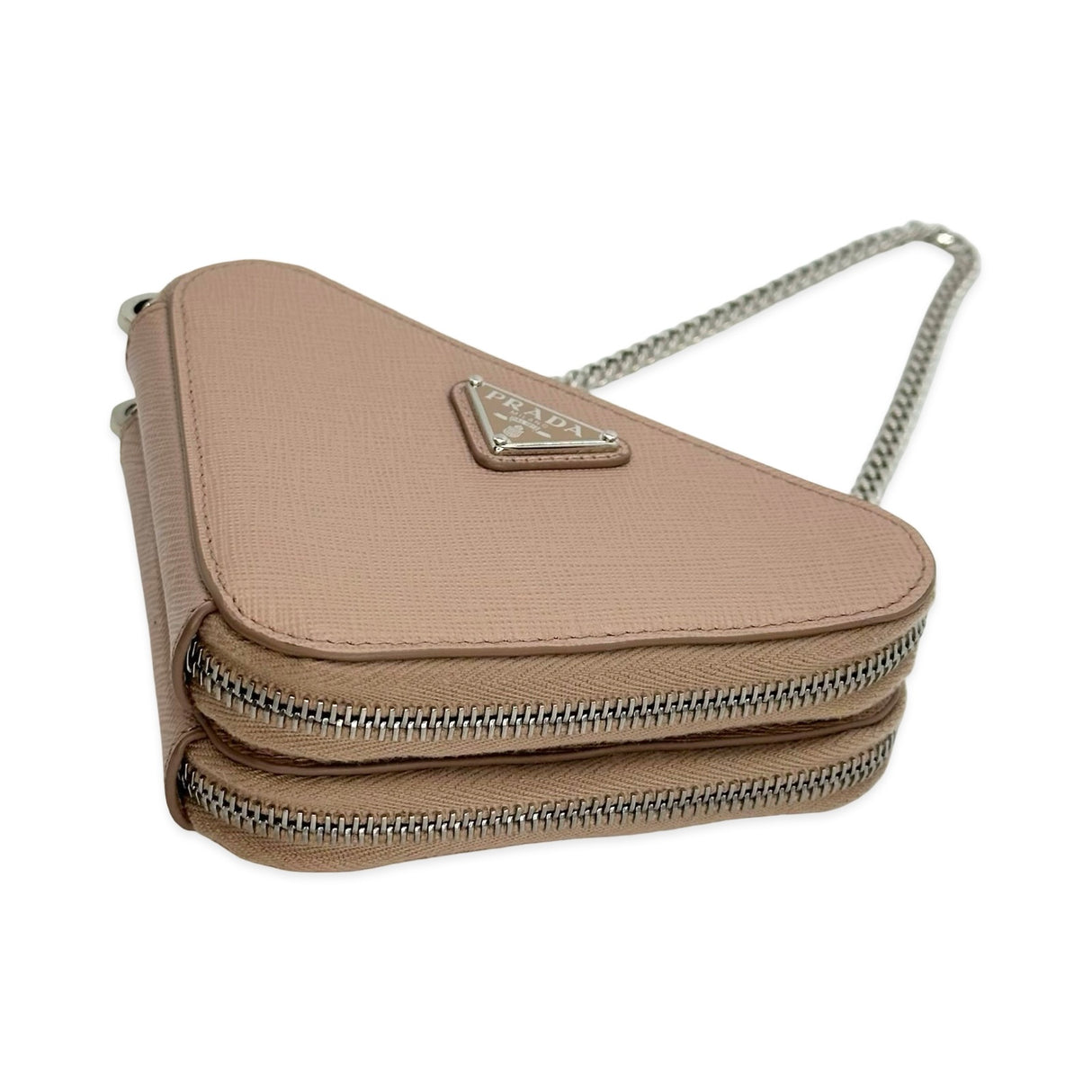 Saffiano Mini Triangle Pouch