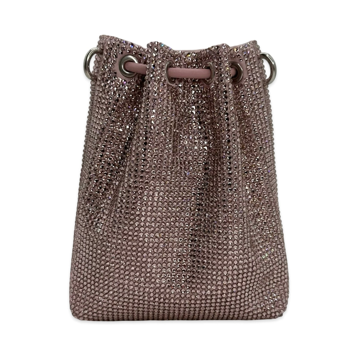 Crystal Mini Cinch Bucket Bag
