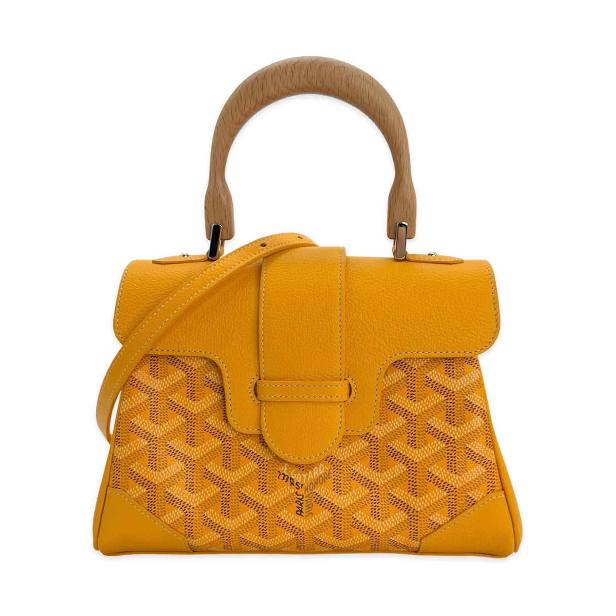 GOYARD: Goyardine Mini Saigon Top Handle Bag