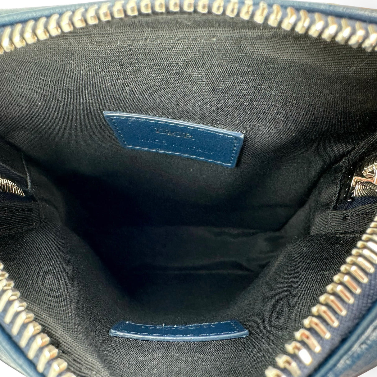 CHRISTIAN DIOR: Oblique Galaxy Calfskin World Tour Messenger Pouch