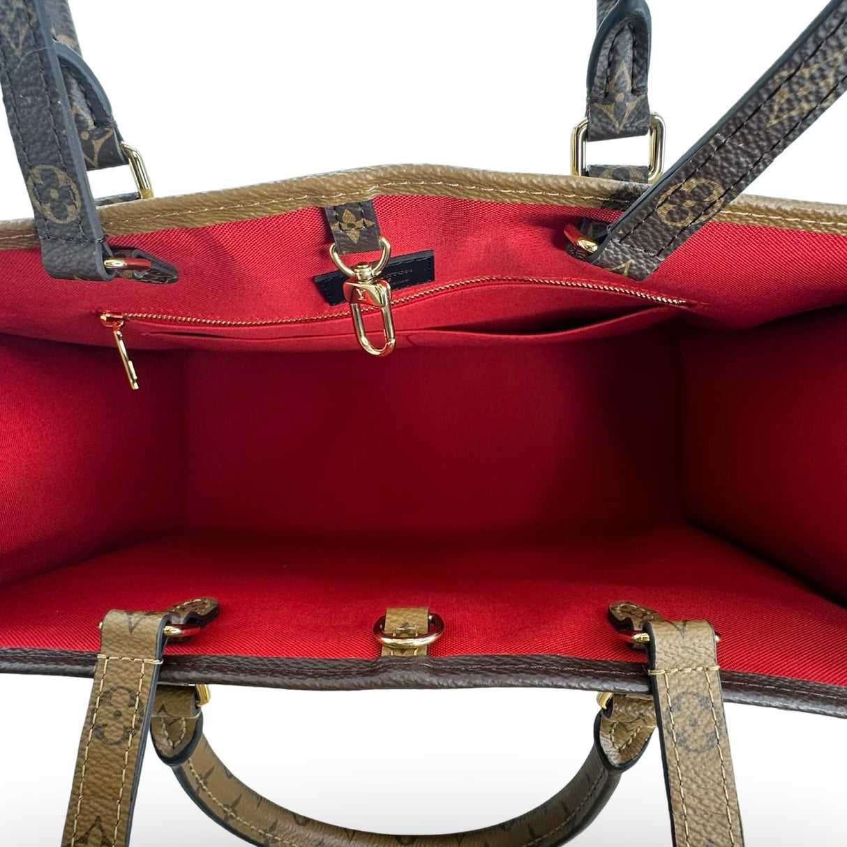 LOUIS VUITTON: Monogram Reverse OnTheGo GM