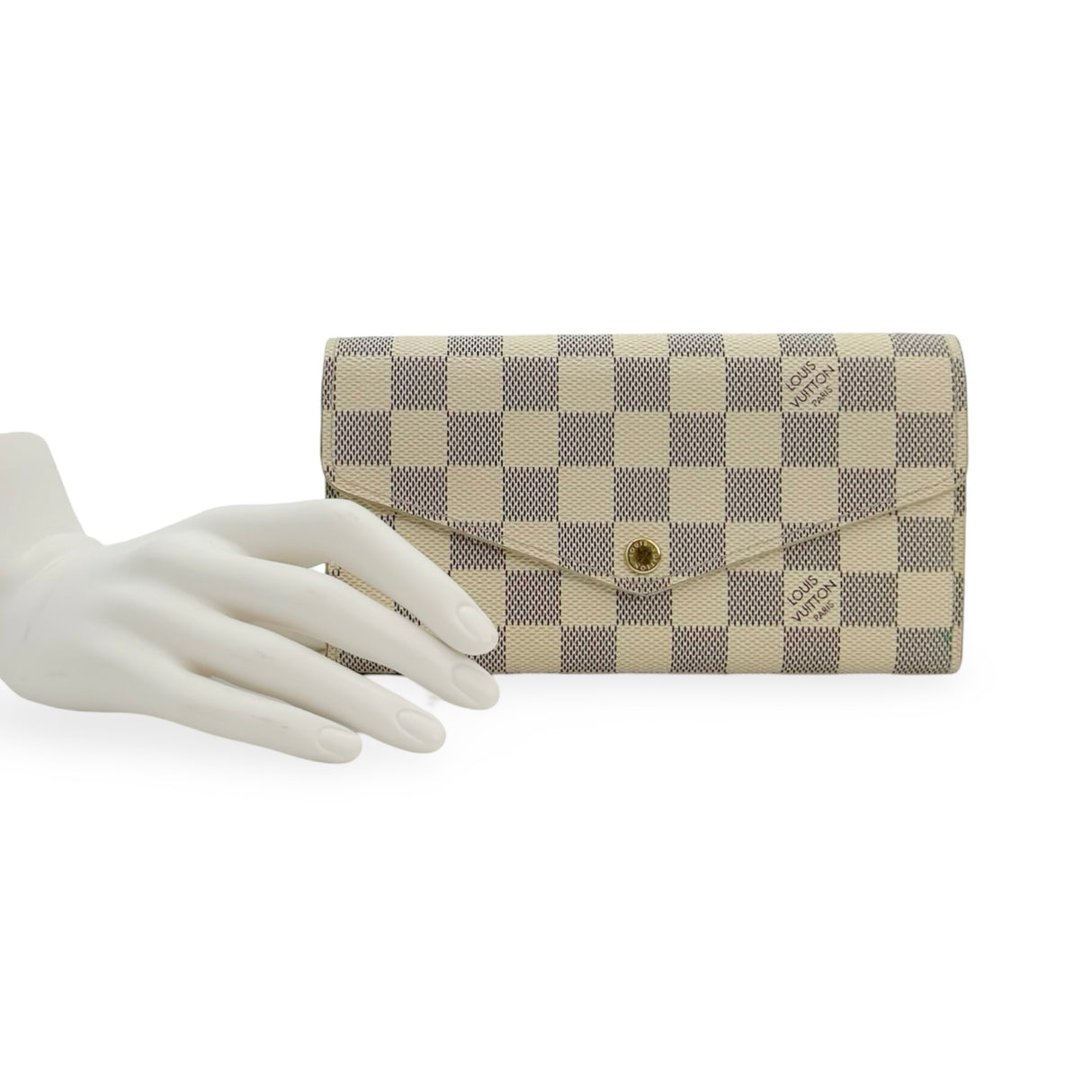 LOUIS VUITTON: Damier Azur Sarah Wallet