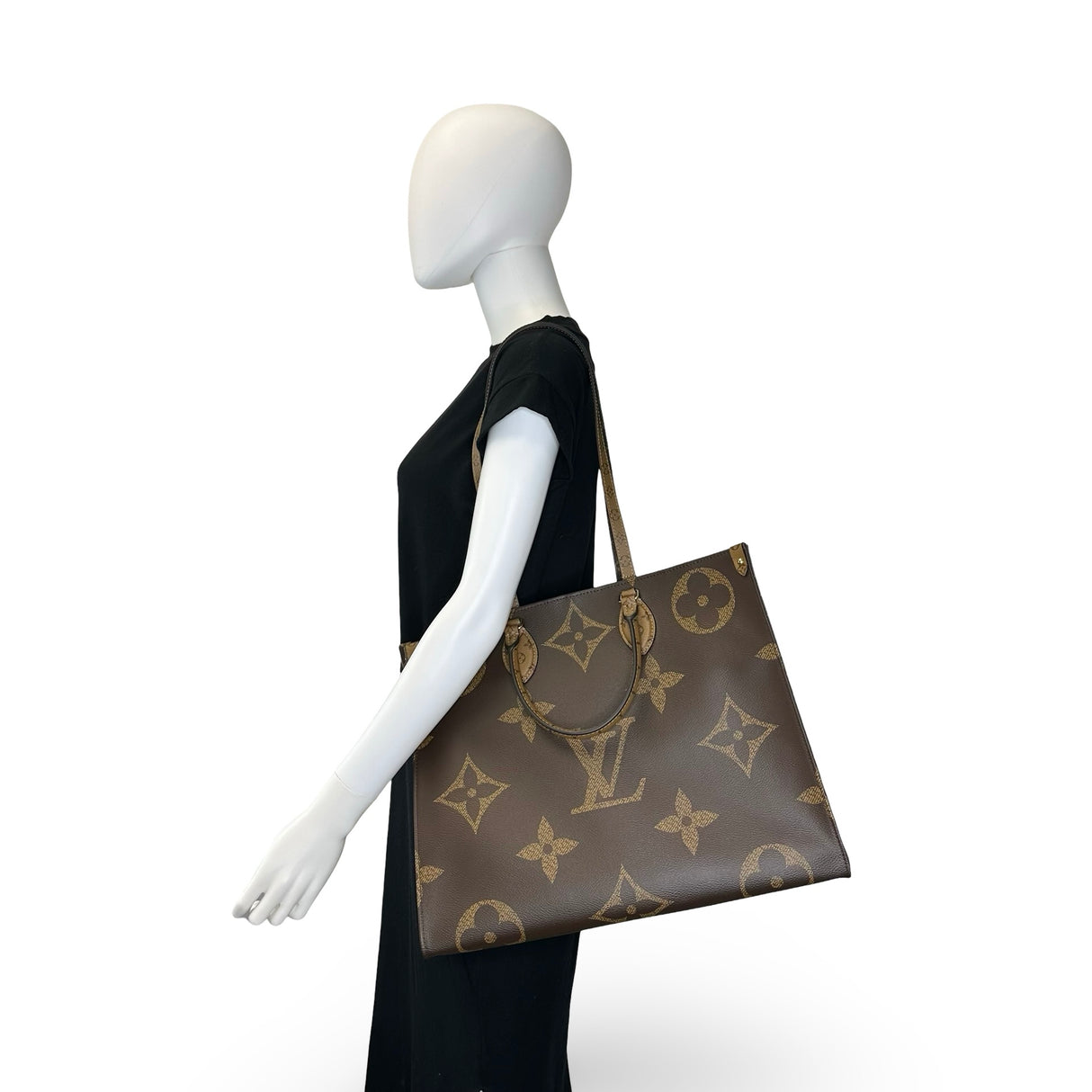 LOUIS VUITTON: Monogram Reverse OnTheGo GM