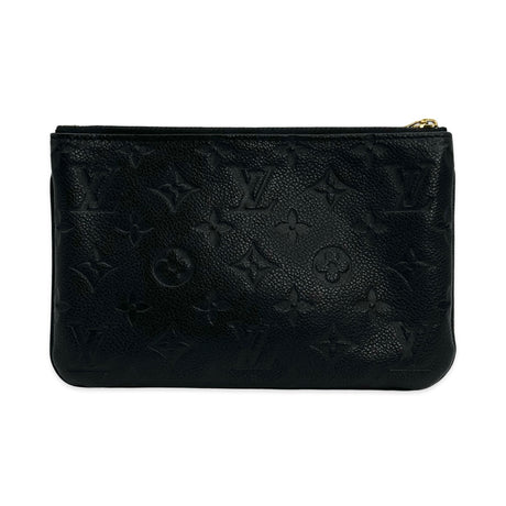 LOUIS VUITTON: Monogram Empreinte Double Zip Pochette