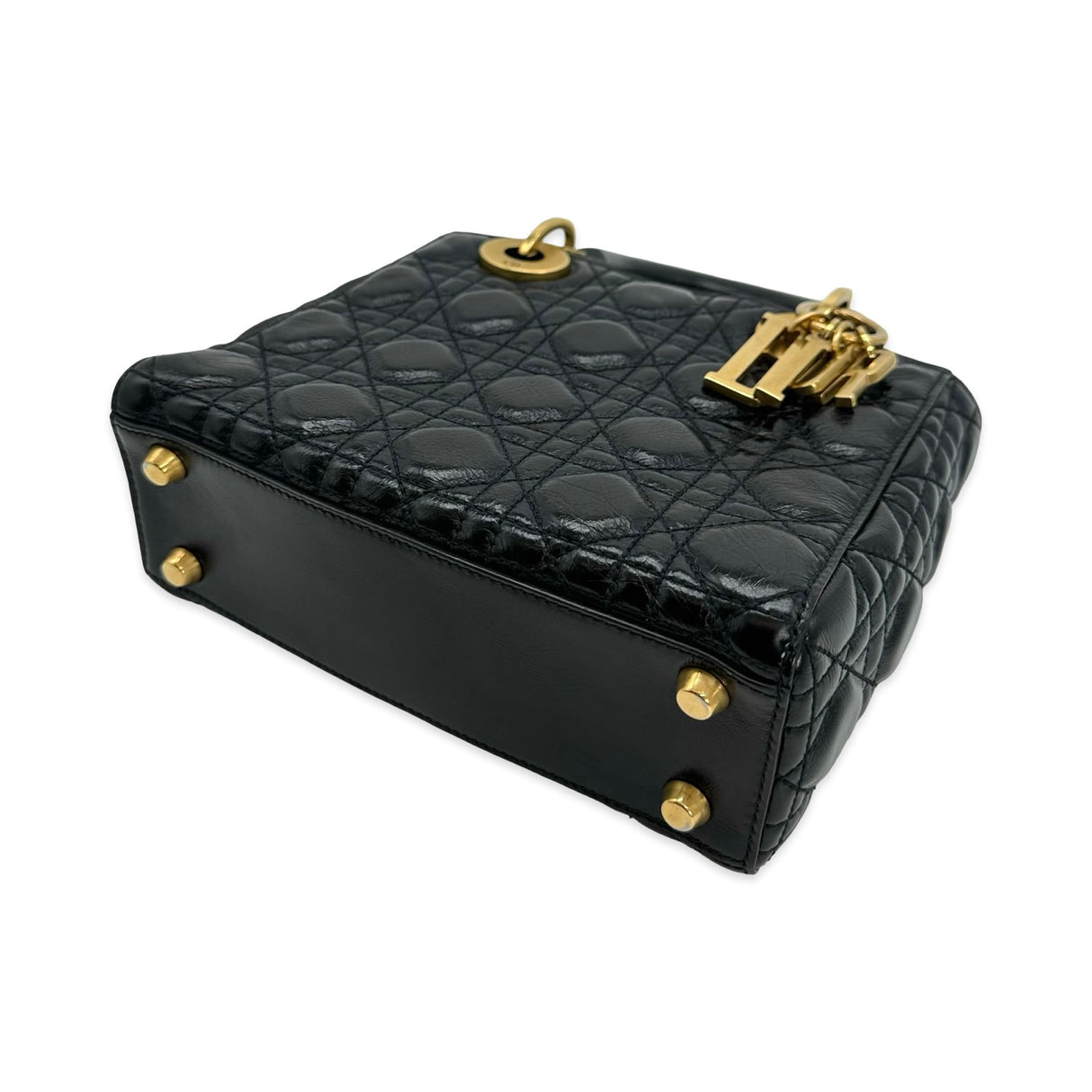 Cannage Calfskin Small Badges Lady Dior