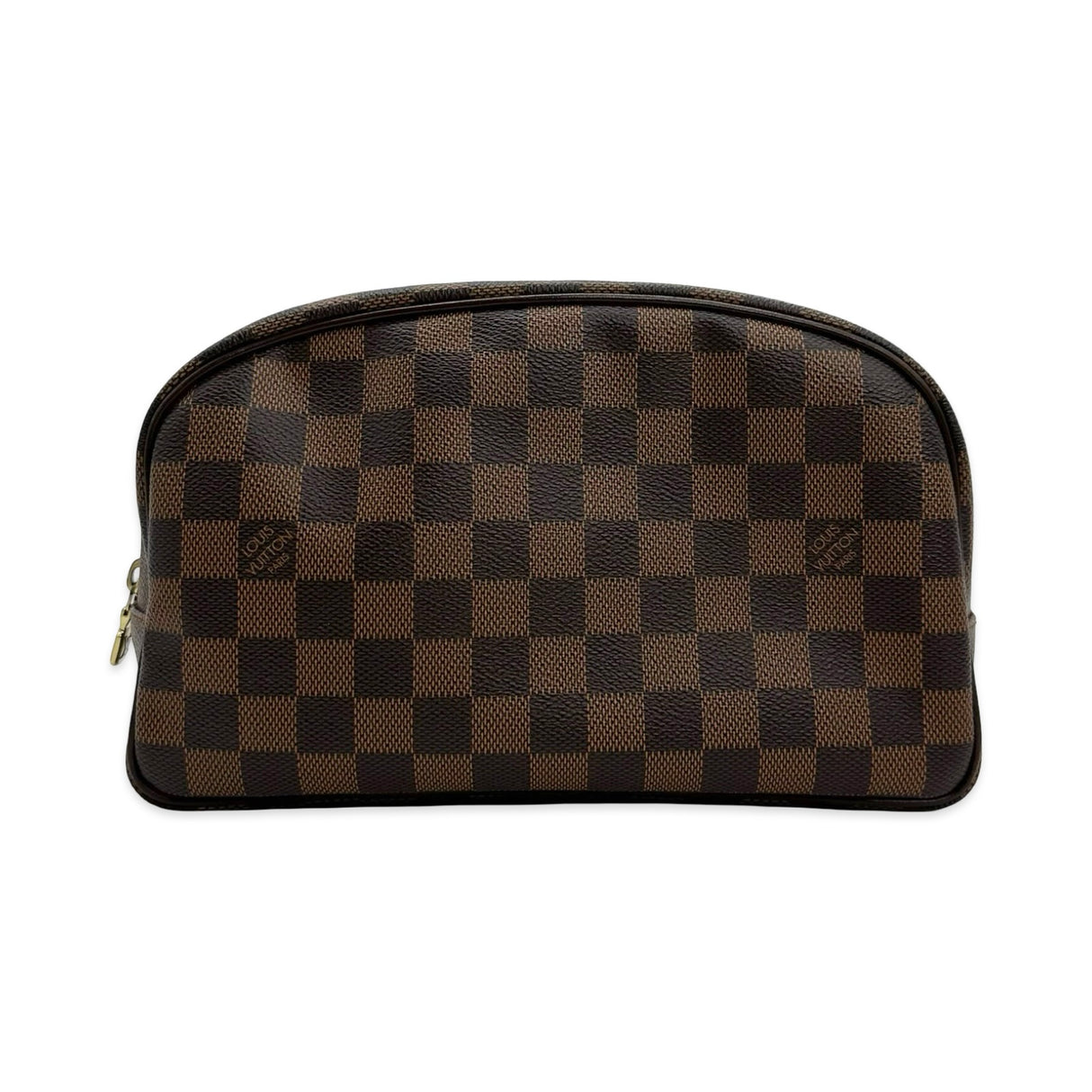 LOUIS VUITTON: Damier Ebene Trousse Cosmetic Bag
