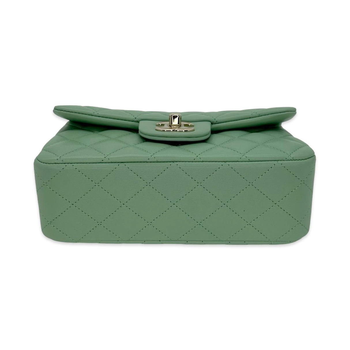 CHANEL: Quilted Lambskin Mini Top Handle Flap bag