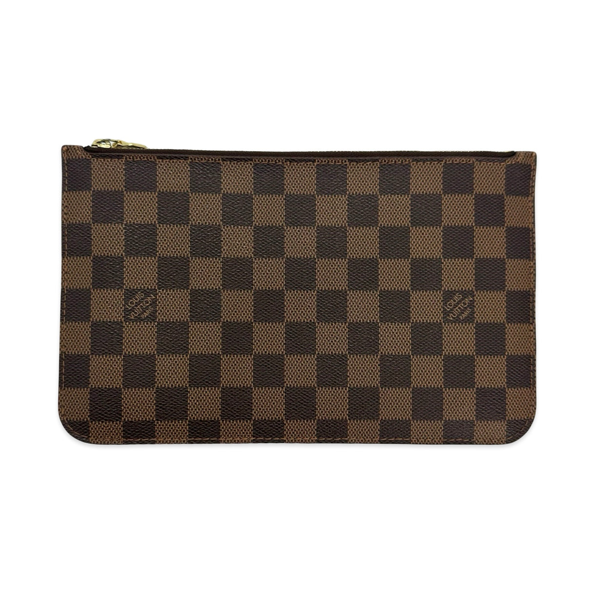 LOUIS VUITTON: Damier Ebene Neverfull Pochette