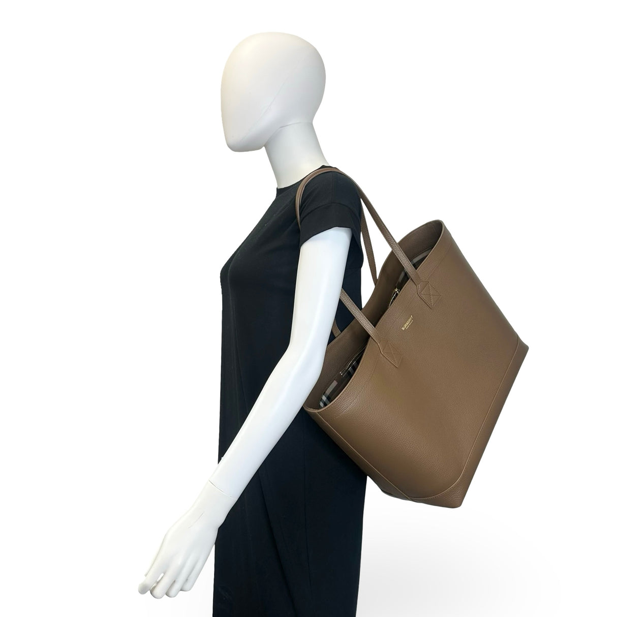 BURBERRY: Grainy Calfskin Medium London Tote Bag