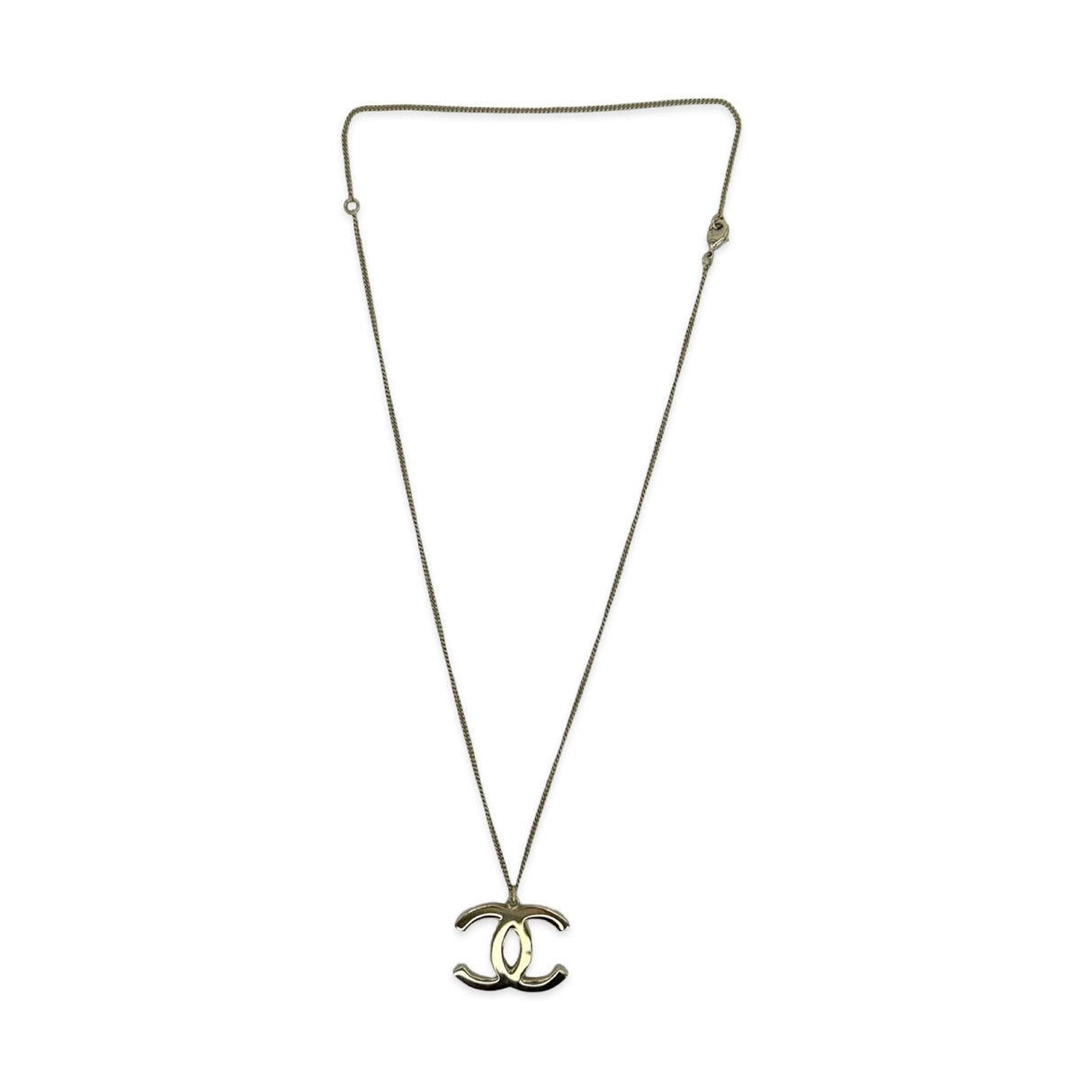 CHANEL: Crystal CC Pendant Necklace