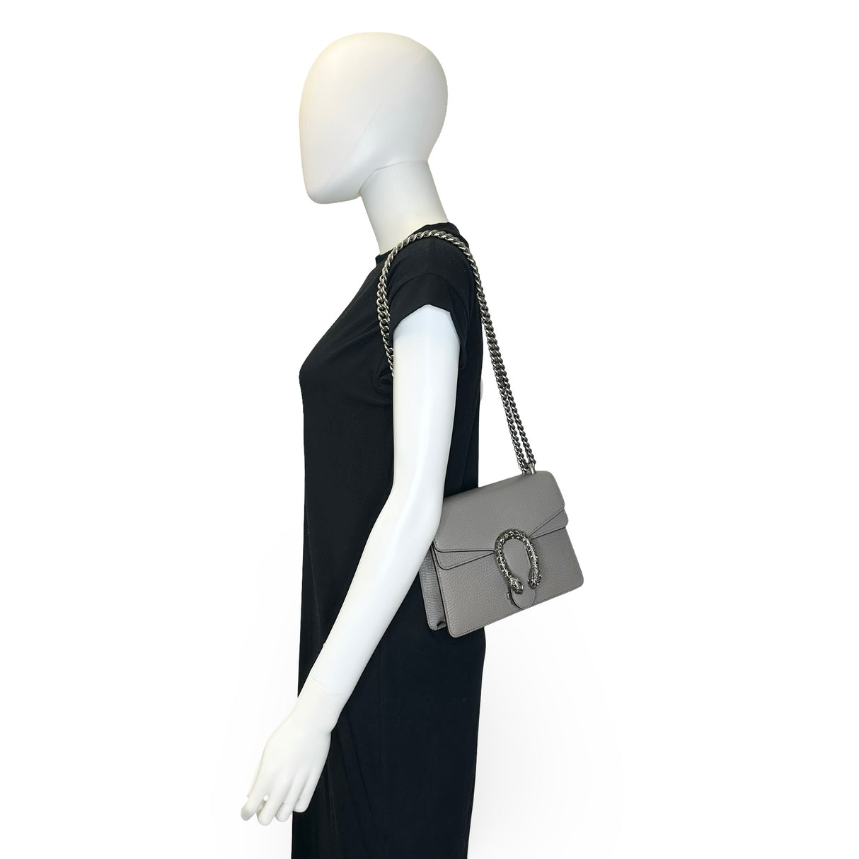 GUCCI: Leather Small Crystal Dionysus Chain Bag