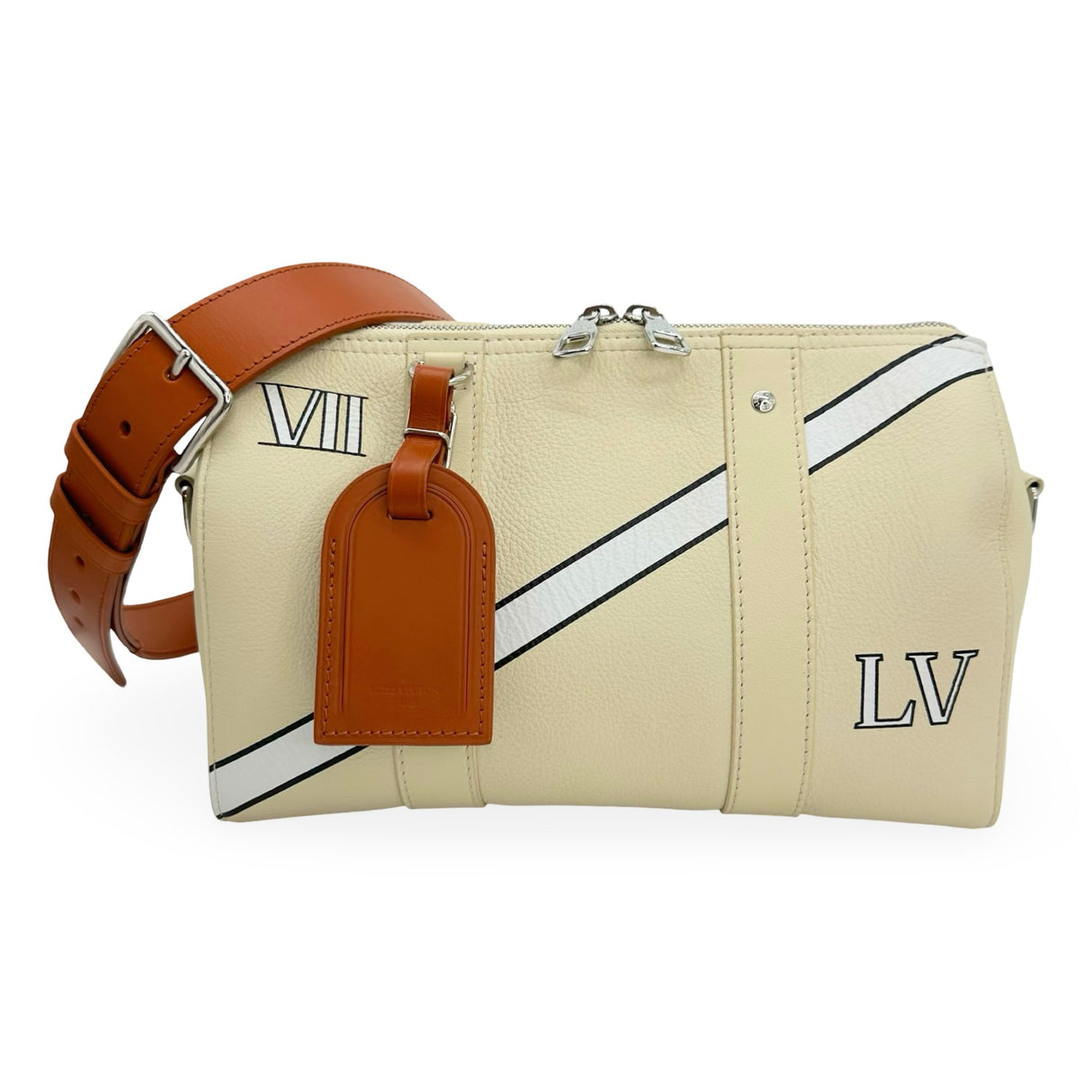 LOUIS VUITTON: Leather Trunk L'oeil City Keepall
