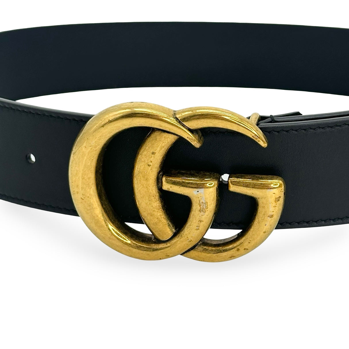 GUCCI: Leather GG Marmont Wide Belt