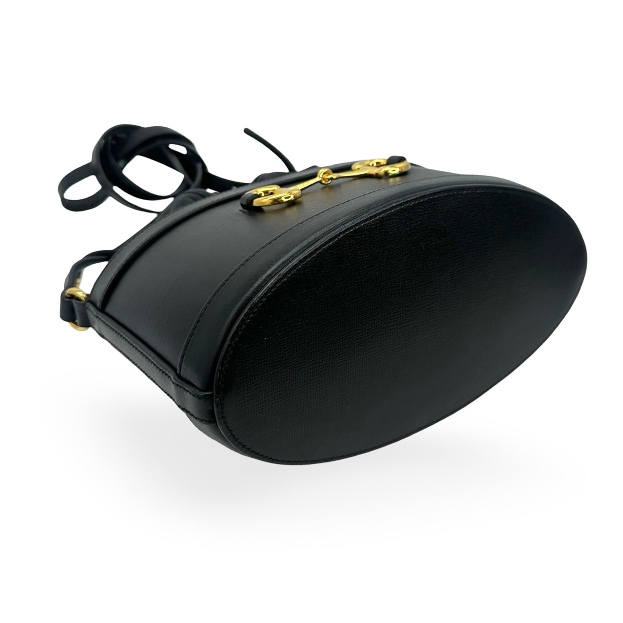 GUCCI: Leather Horsebit 1955 Bucket Bag