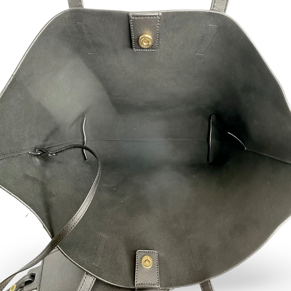 SAINT LAURENT: Leather Shopping Tote