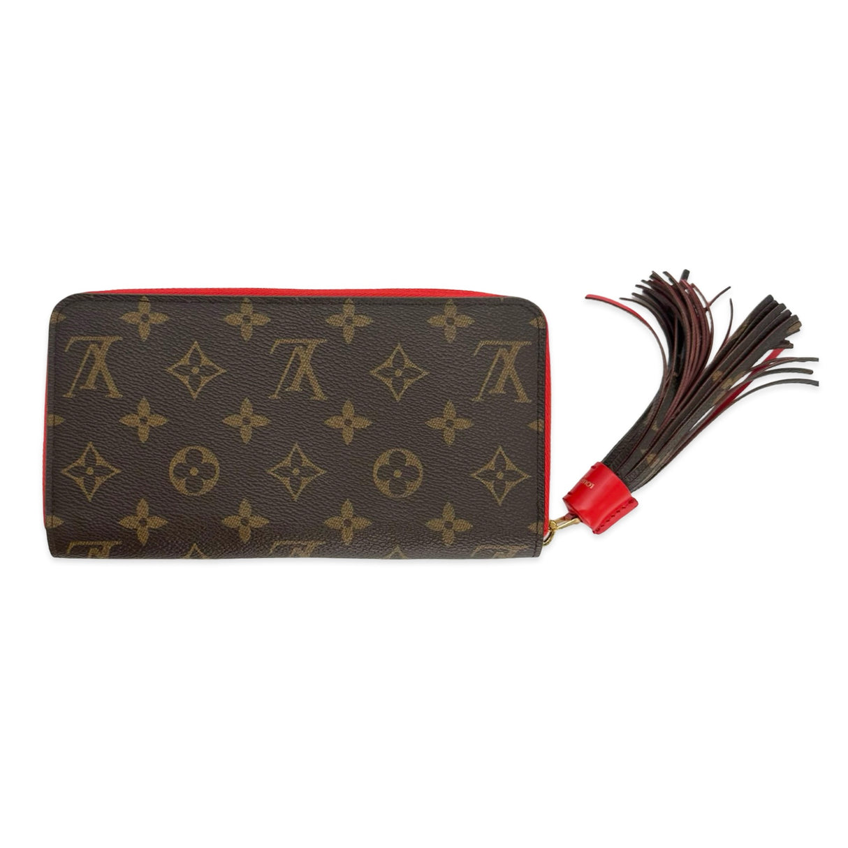 LOUIS VUITTON: Monogram Pompom Zippy Wallet