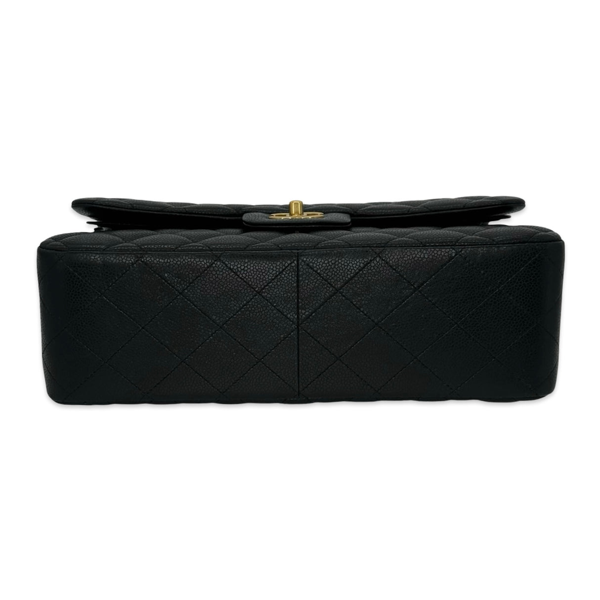 CHANEL: Quilted Caviar Jumbo Classic Double Flap