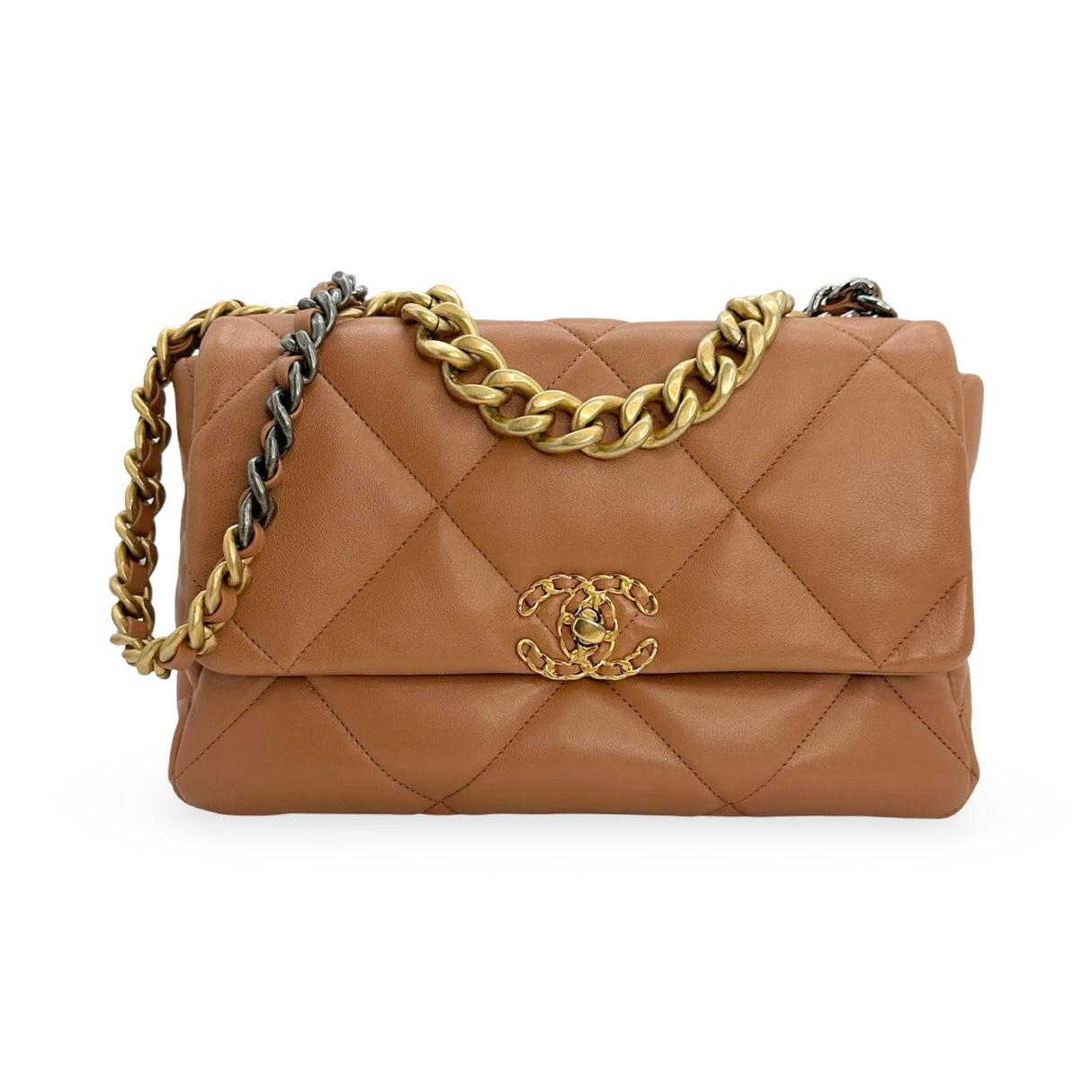 CHANEL: Quilted Lambskin Medium 19 Flap Bag