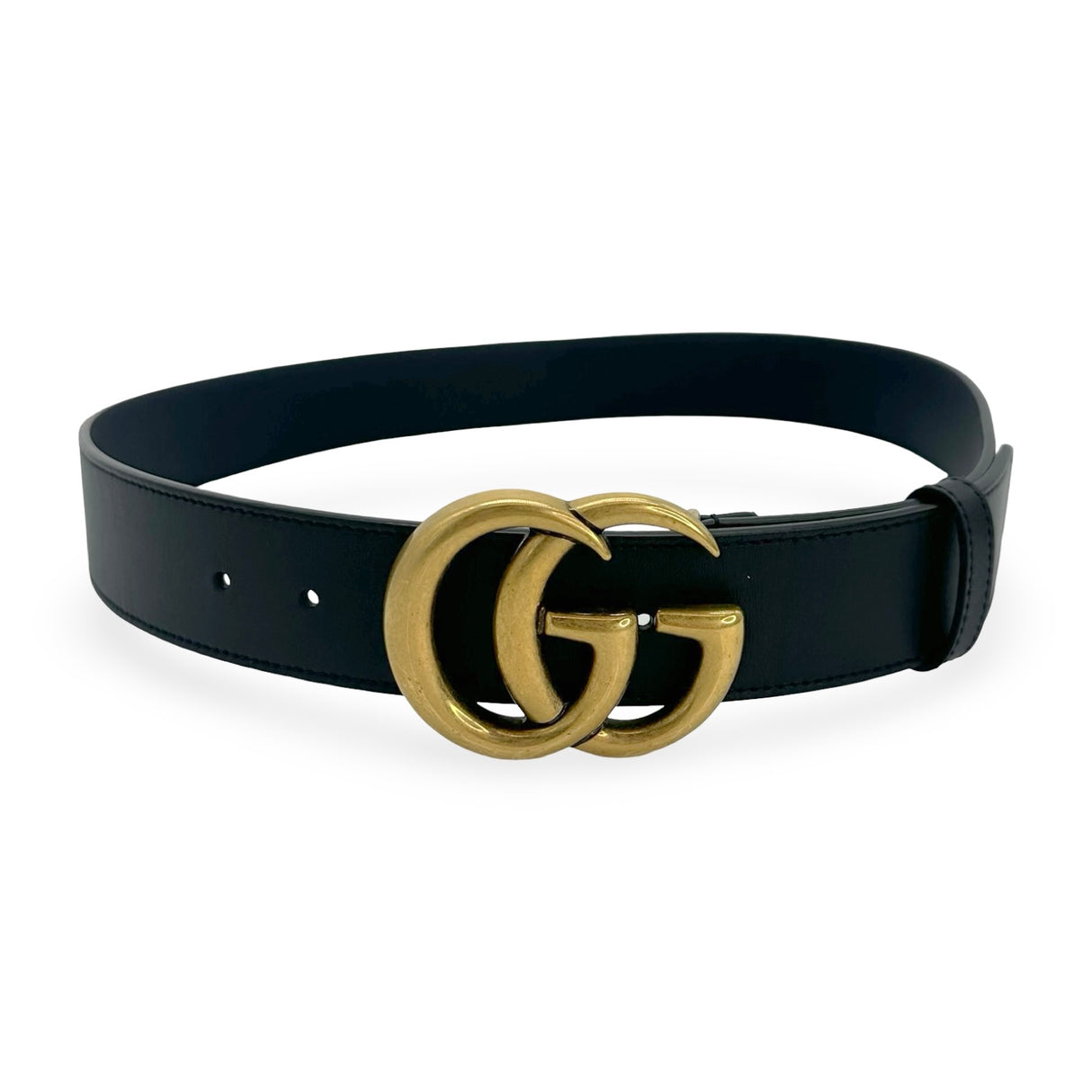 GUCCI: Leather GG Marmont Wide Belt