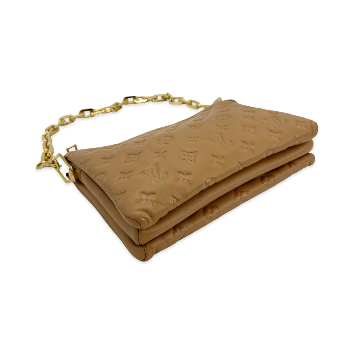 Monogram Embossed Lambskin Coussin PM