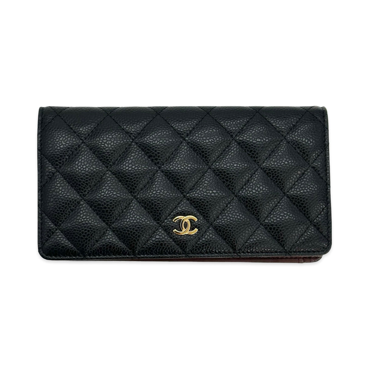 Quilted Caviar Yen Wallet