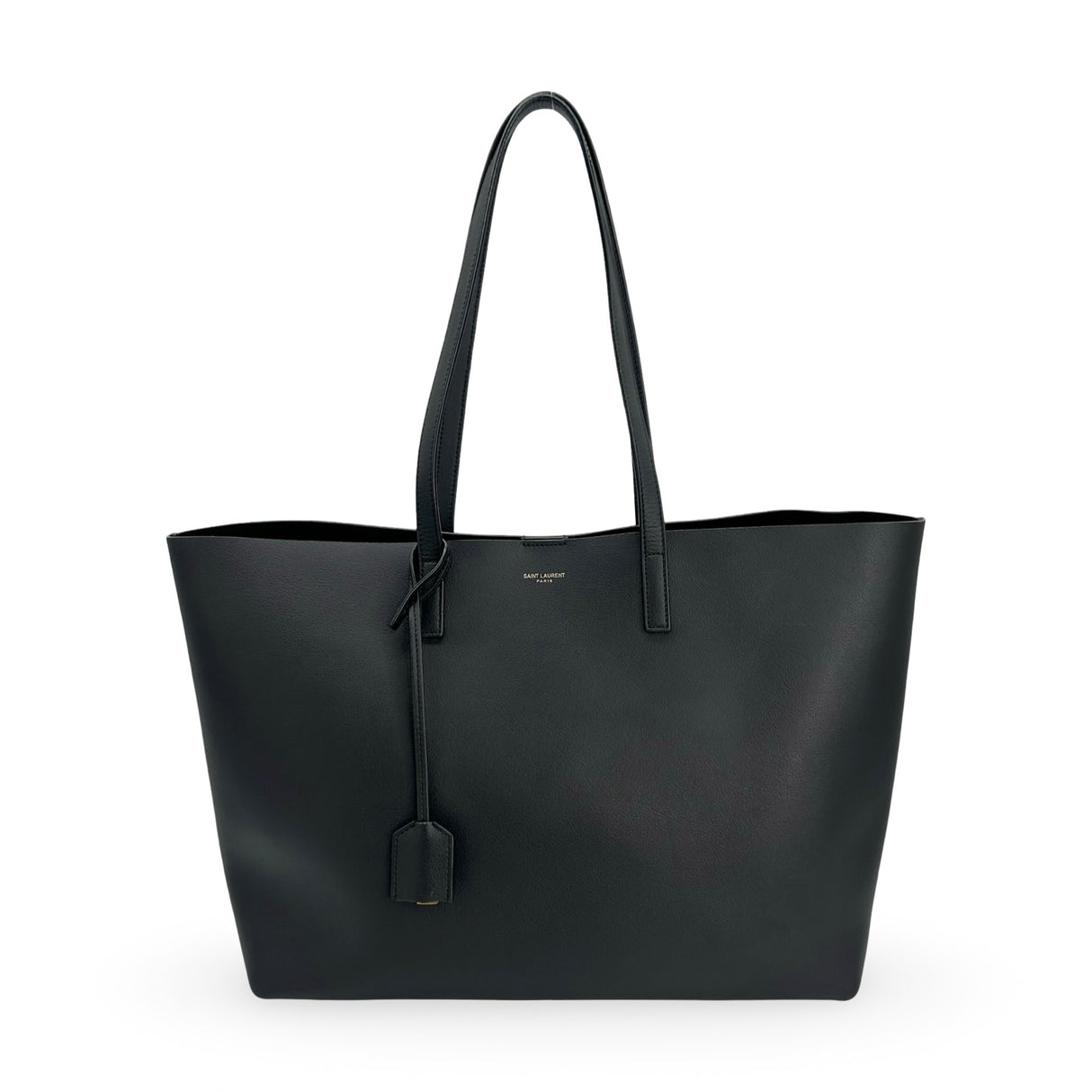 SAINT LAURENT: Leather Shopping Tote