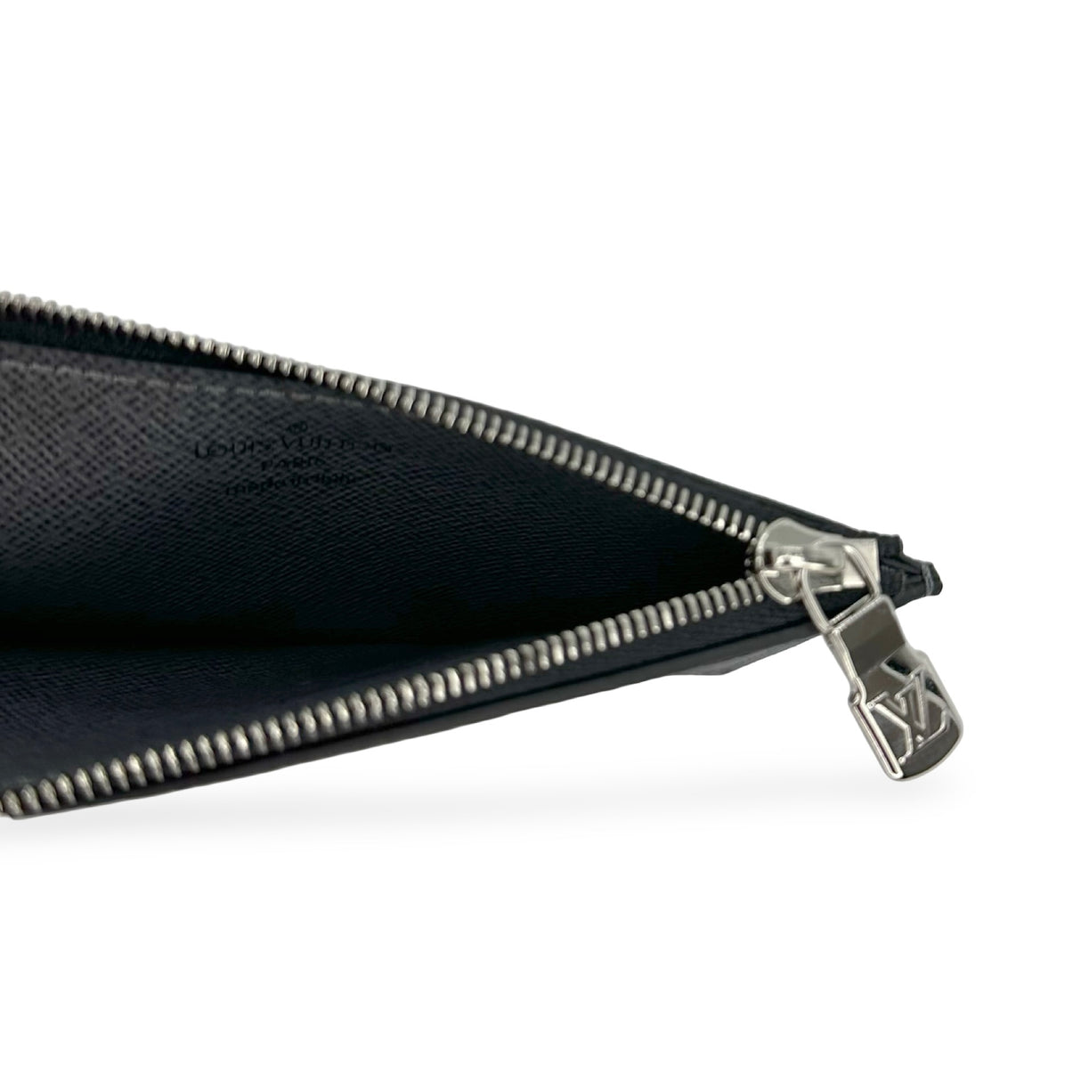 LOUIS VUITTON: Monogram Taigarama Coin Card Holder