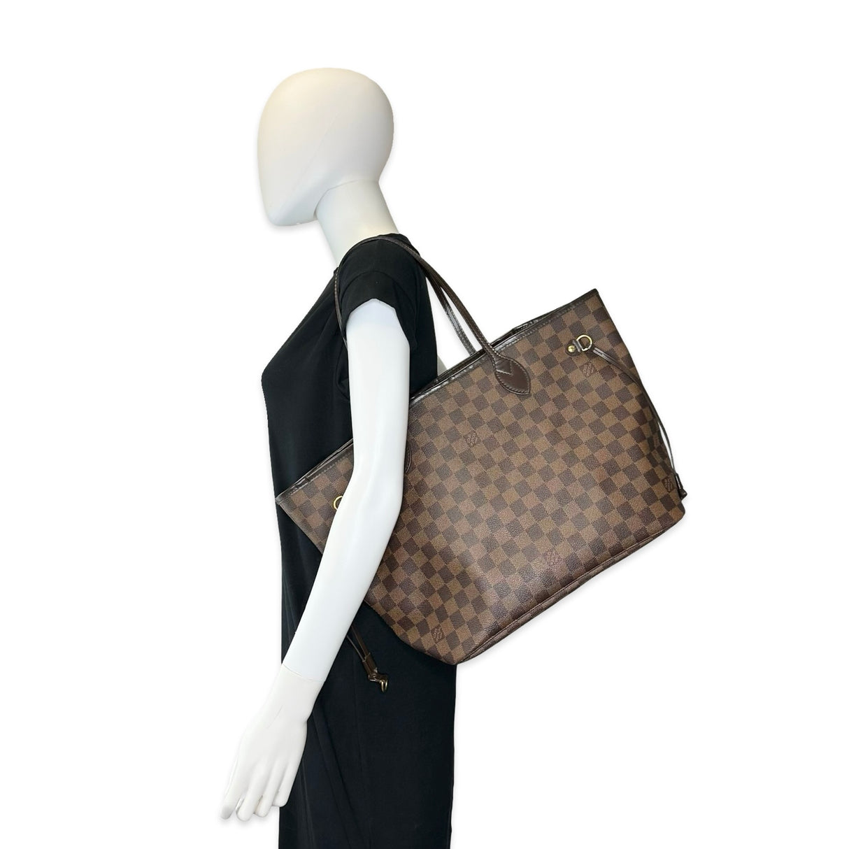 LOUIS VUITTON: Damier Ebene Neverfull MM