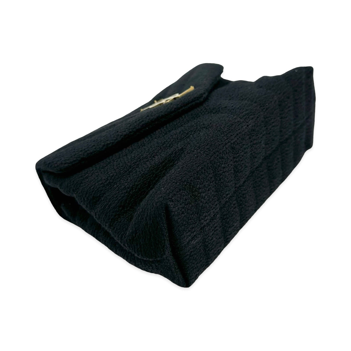 SAINT LAURENT: Quilted Fabric Small LouLou