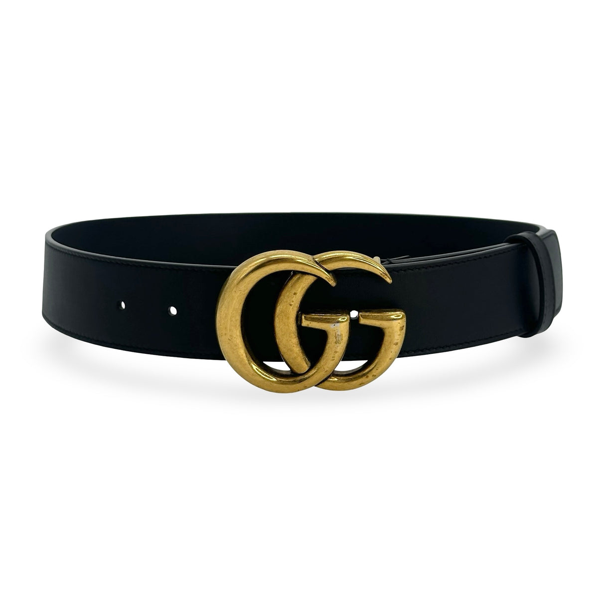 GUCCI: Leather GG Marmont Wide Belt