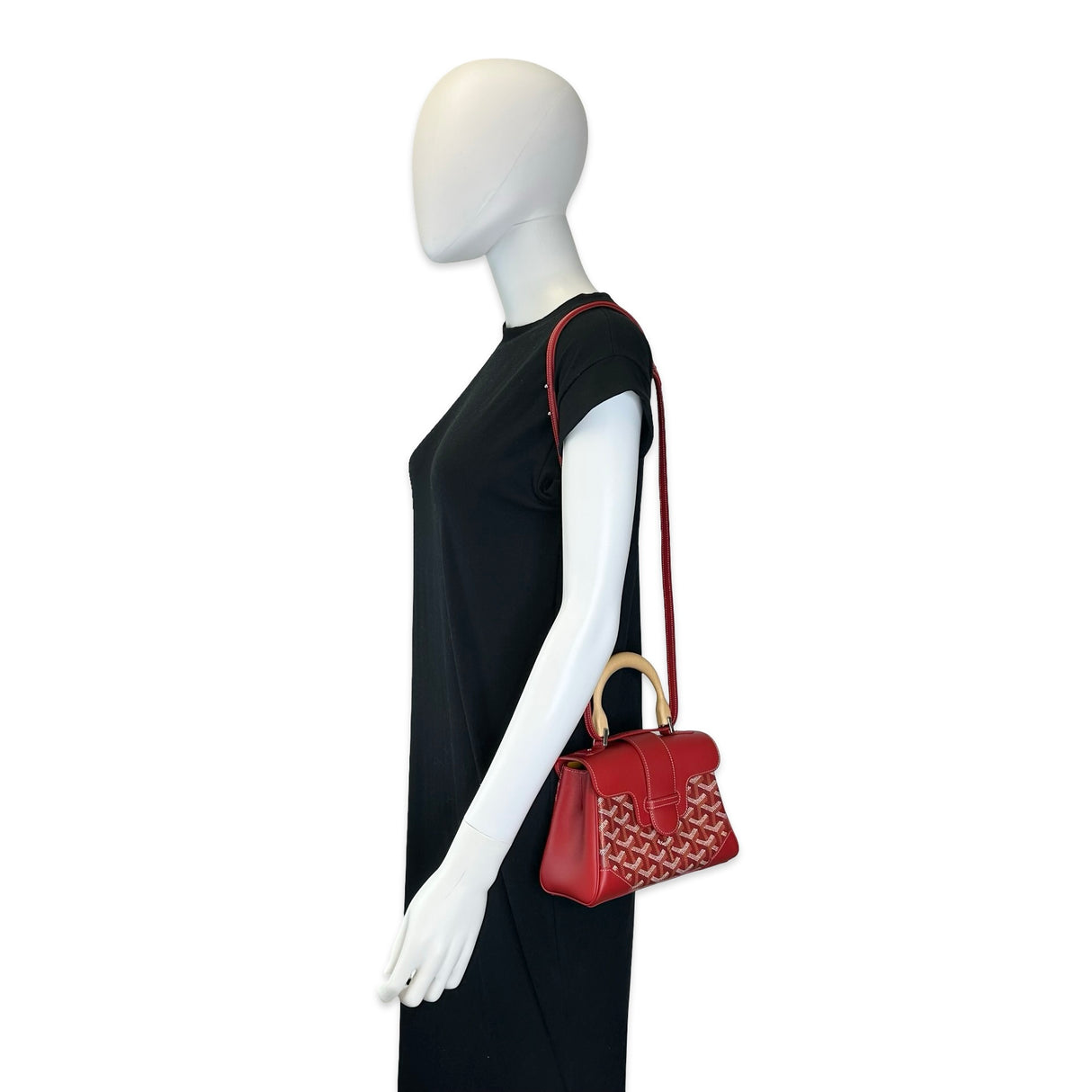 GOYARD: Goyardine Mini Saigon Top Handle Bag