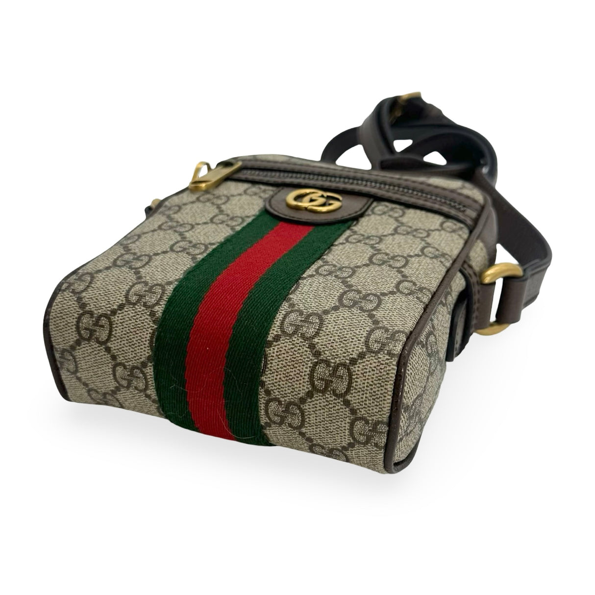 GUCCI: GG Supreme Ophidia Mini Messenger Crossbody