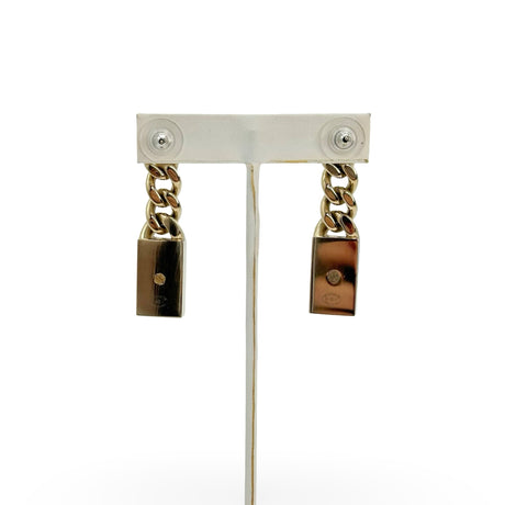 CHANEL: Chain Crystal CC Earrings
