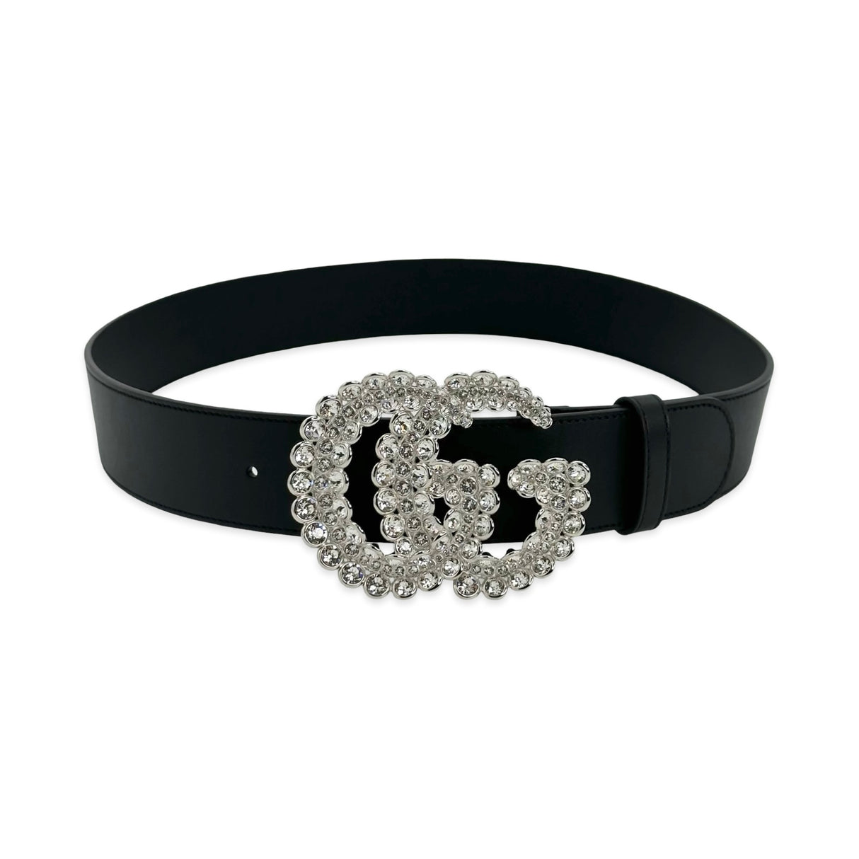 Calfskin Crystal GG Marmont Belt