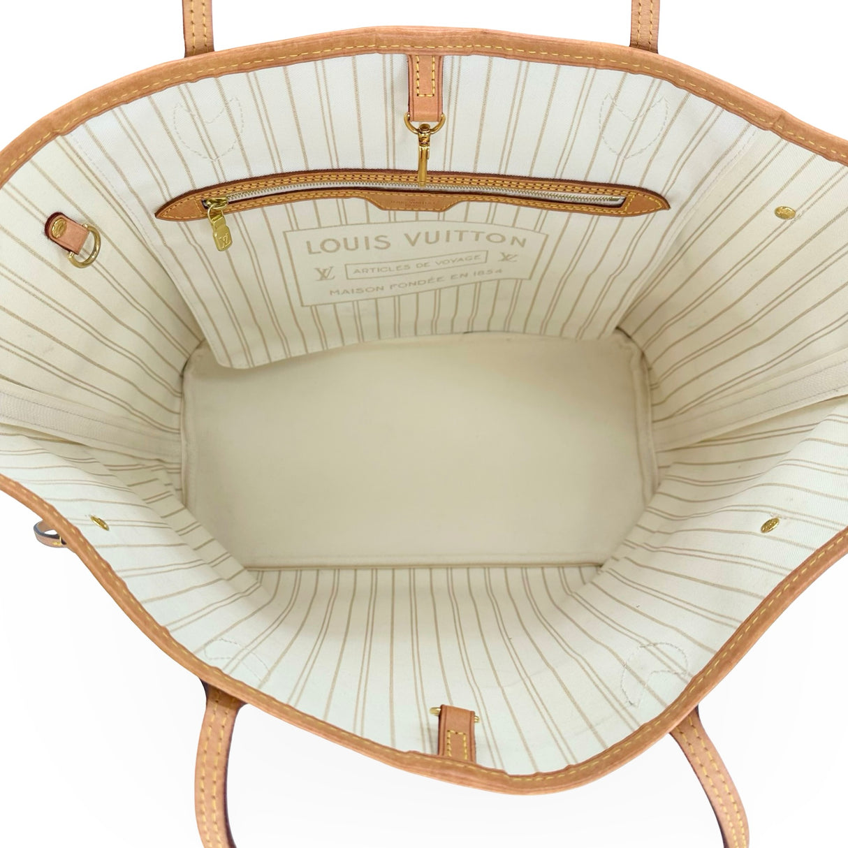 LOUIS VUITTON: Damier Azur Neverfull MM