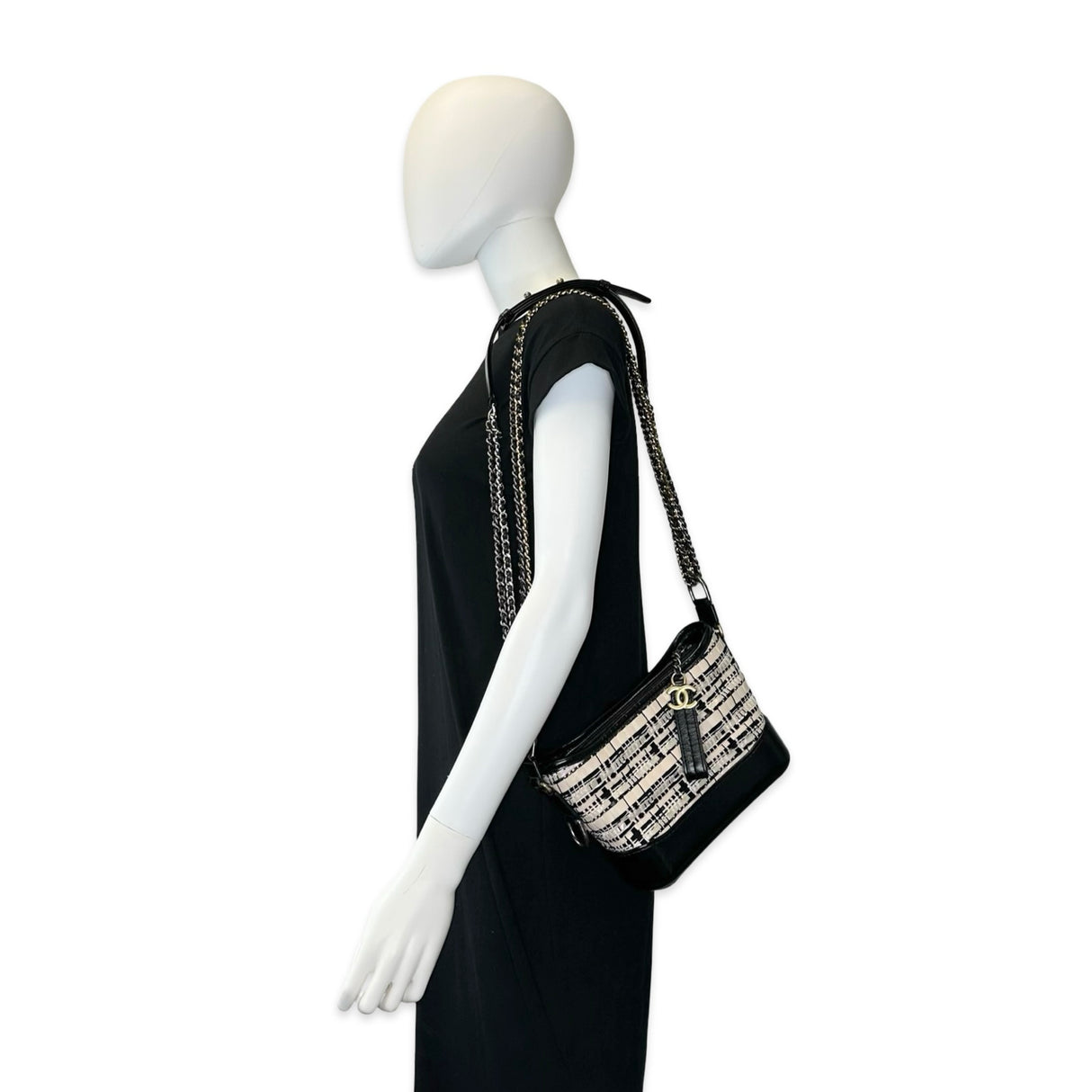 CHANEL: Tweed Small Gabrielle Hobo Bag