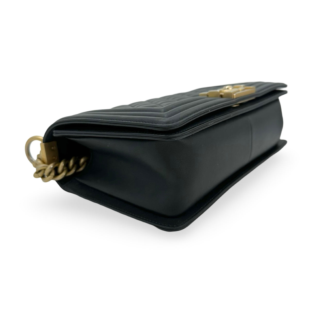 CHANEL: Quilted Lambskin Old Medium Boy Bag