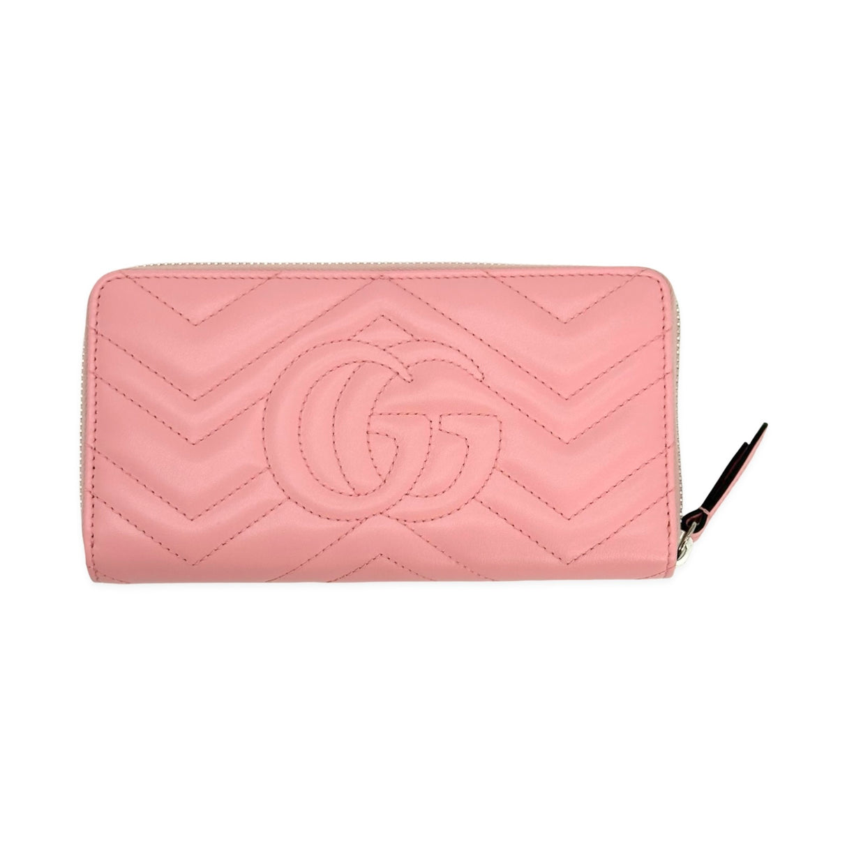 Quilted Leather GG Marmont Zip Around Wallet