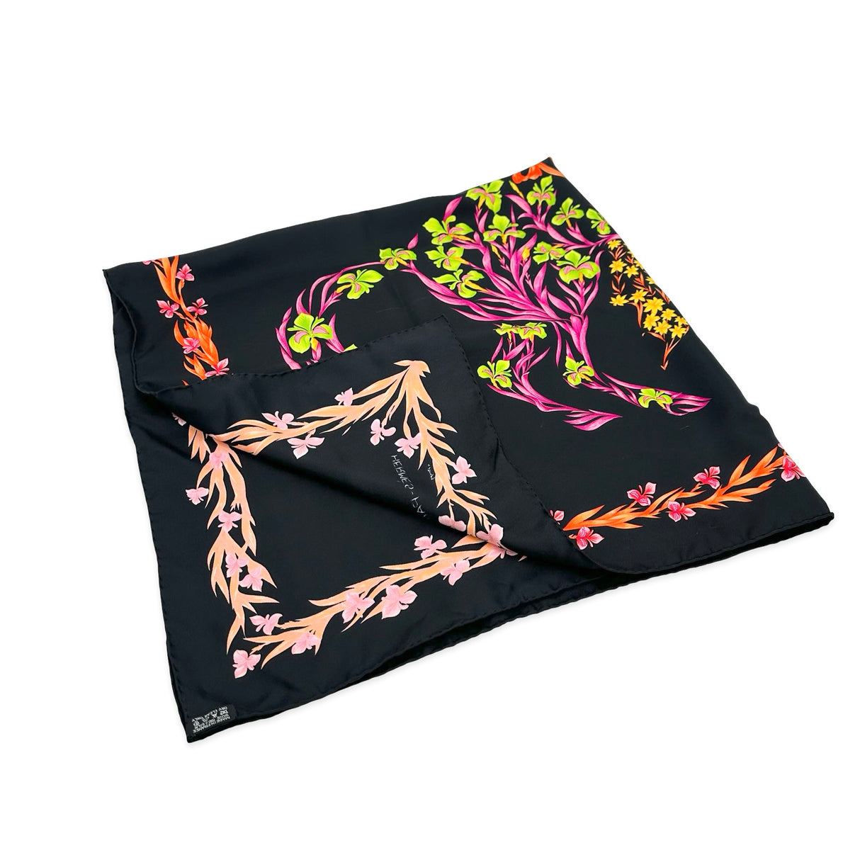 HERMES: Silk Cheval Fleuri 90 Scarf