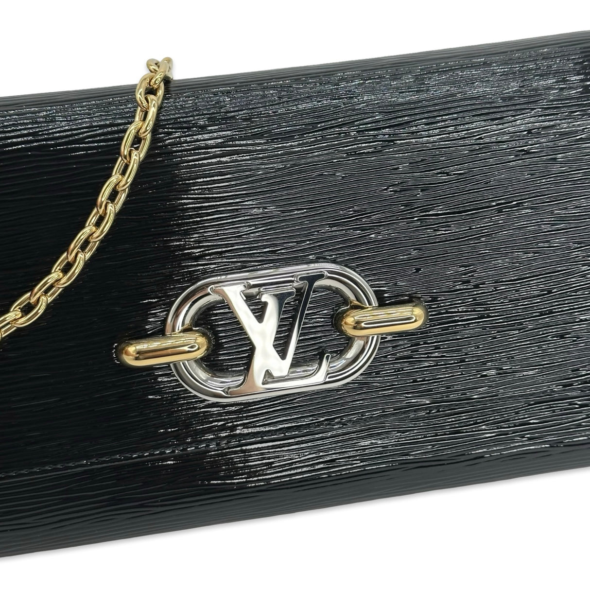 LOUIS VUITTON: Epi Electric Pochette Evening Chain Wallet