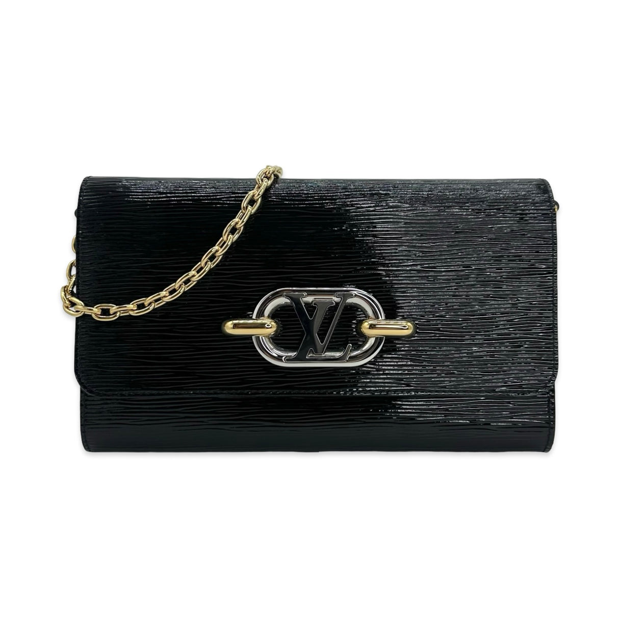 LOUIS VUITTON: Epi Electric Pochette Evening Chain Wallet