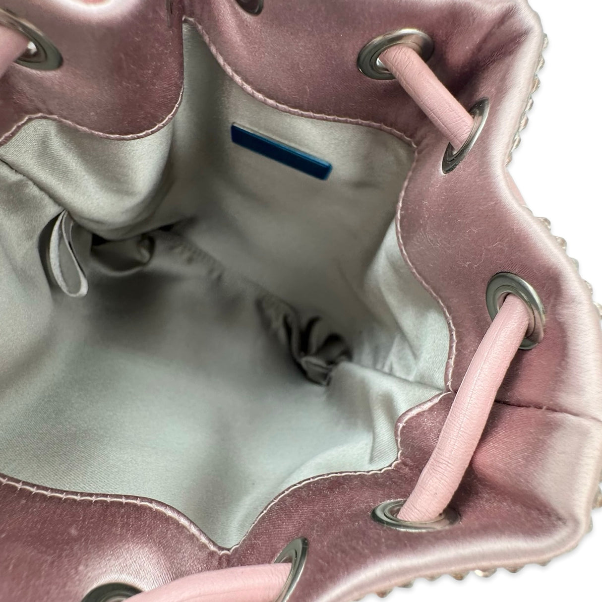 Crystal Mini Cinch Bucket Bag