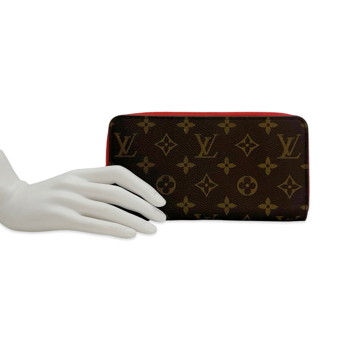 LOUIS VUITTON: Monogram Pompom Zippy Wallet