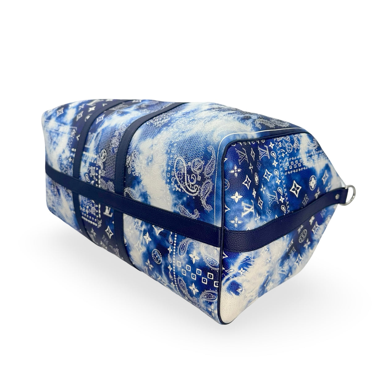 LOUIS VUITTON: Calfskin Monogram Bandana Keepall Bandouliere 50