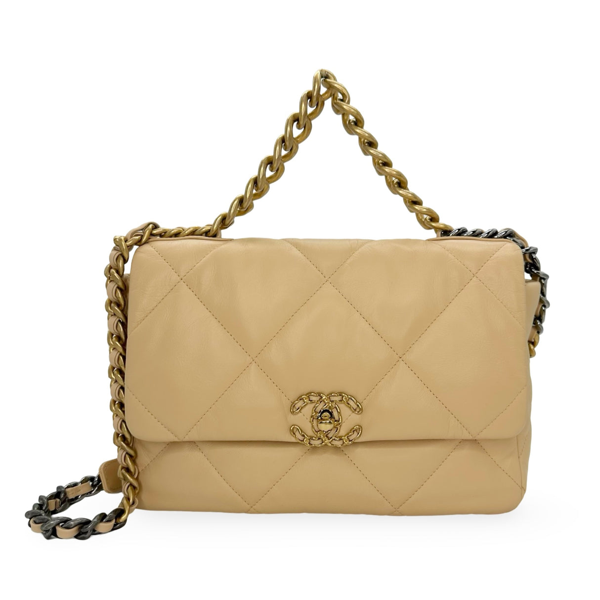 CHANEL: Quilted Lambskin Medium 19 Flap Bag