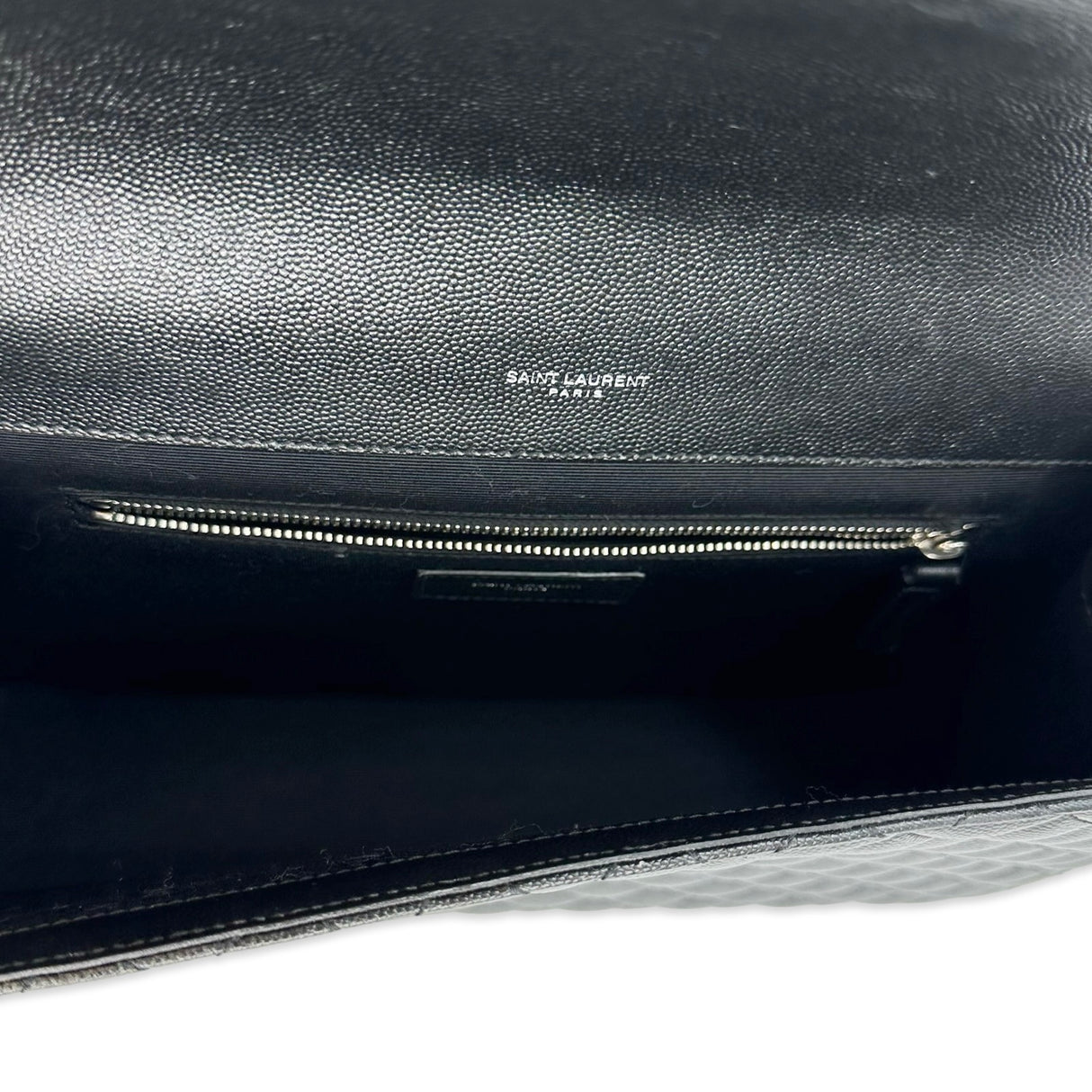 SAINT LAURENT: Triquilt Grain de Poudre Large Envelope Flap Bag