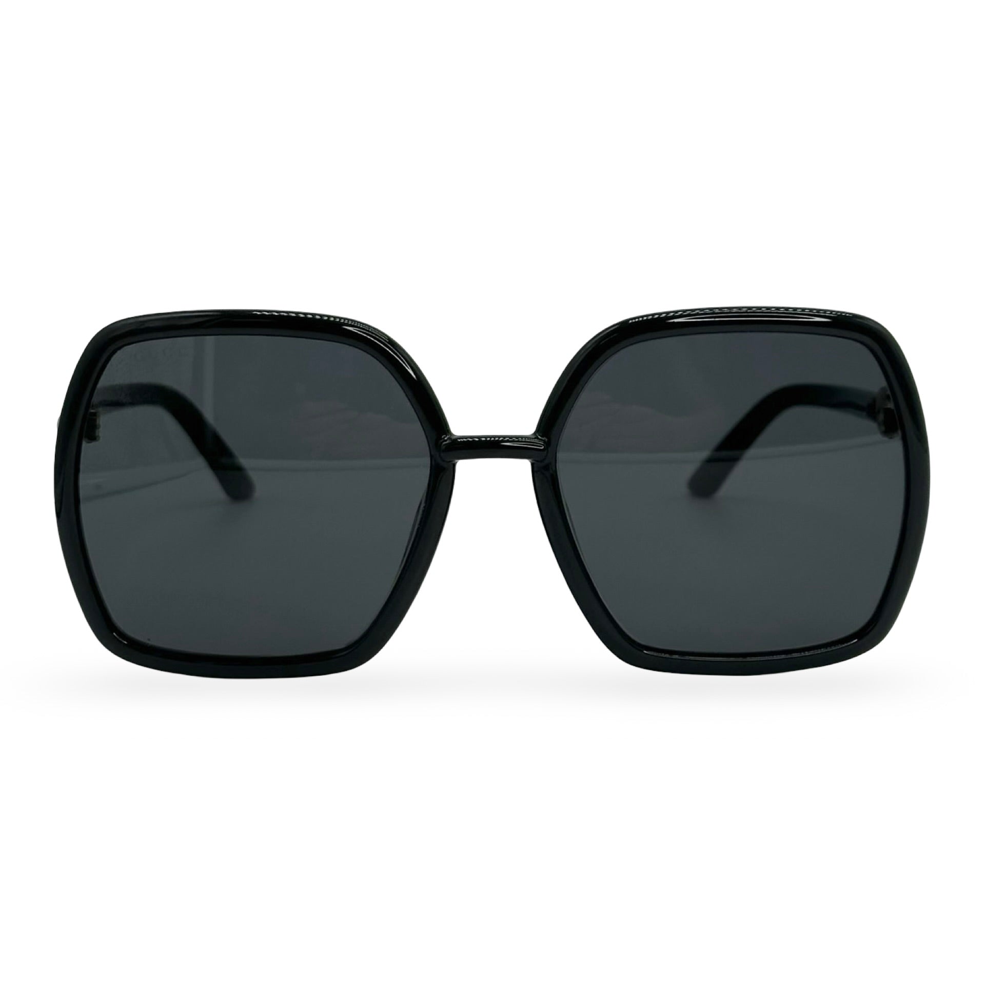 小物 GUCCI Horsebit side logo sunglasses Rectangular sunglasses with Horsebit in black injection